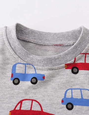Car Printed Sweatshirt - Mini Taylor